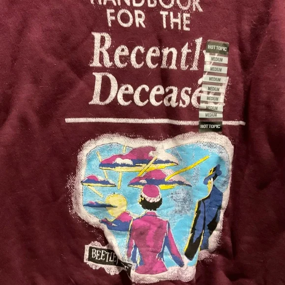 Beetlejuice Maroon Sweatshirt - Picture 2 of 6